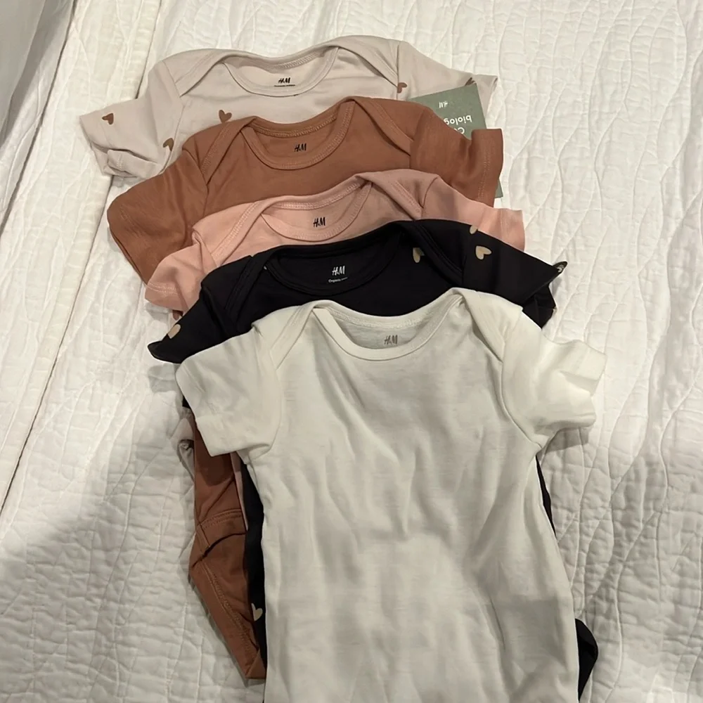 H&M 5-Pack Cotton Bodysuit
